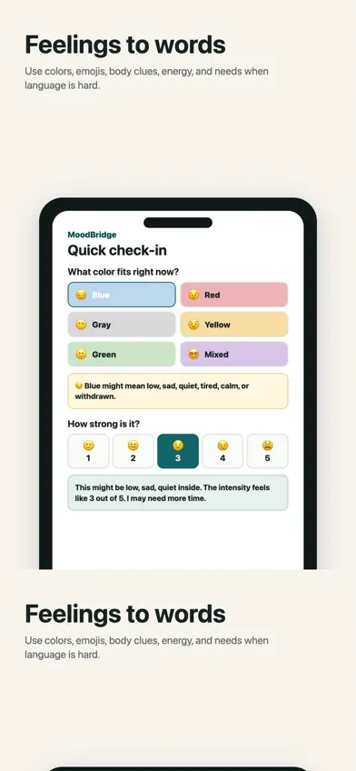 MoodBridge: Find My Words screenshot 1