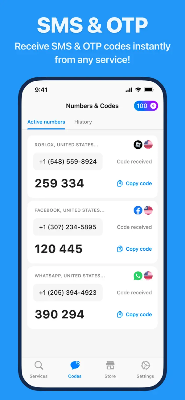 #1. SMS Verification Code · vCode (iOS) Bởi: Nili Spiro
