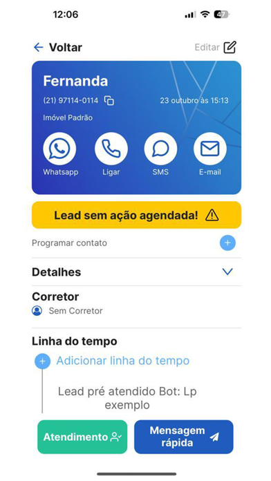 Imobilead - Gestão de leads Screenshot