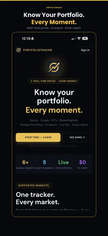 PortfolioTrackr: Stock Tracker screenshot 1 of 10