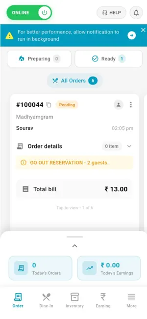 Hover Feast Restaurant Partner screenshot 2