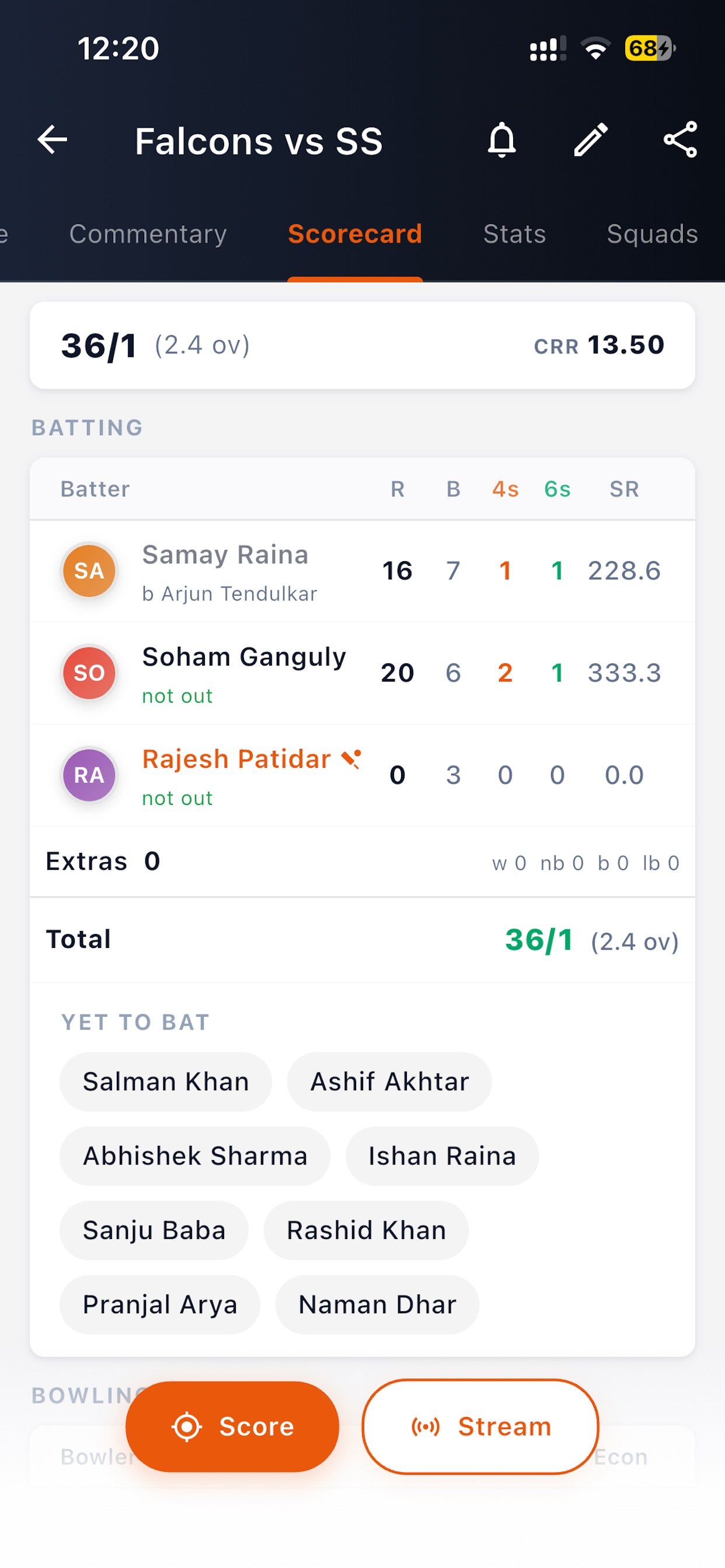 CricOn: Cricket Score & Stream screenshot 5