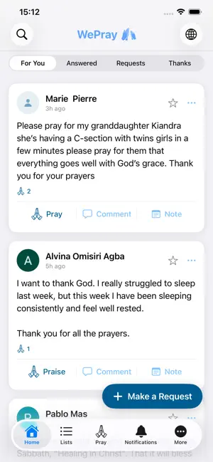 WePray - Christian Prayer screenshot 1