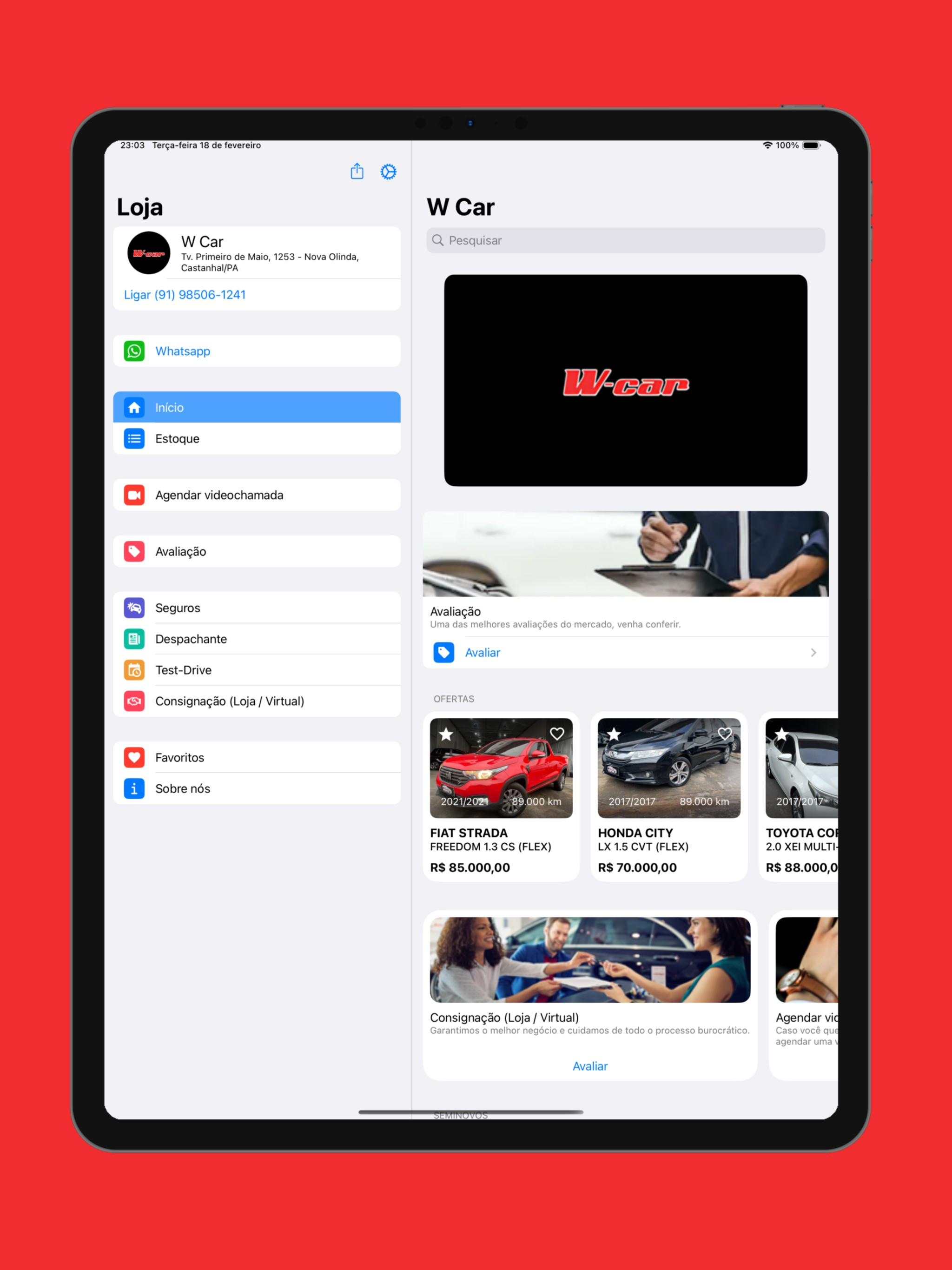 W Car screenshot 5