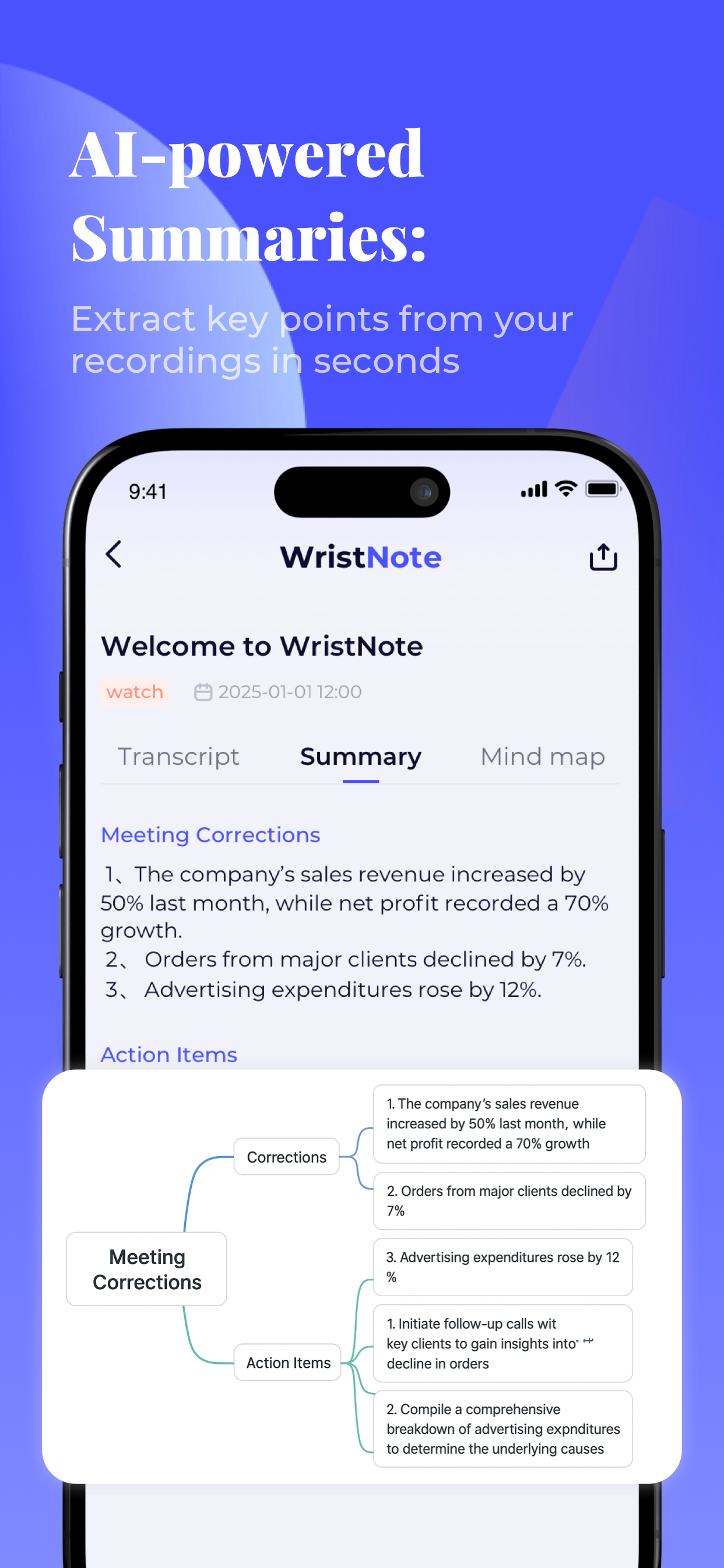 AI Notes for Watch - WristNote screenshot 4