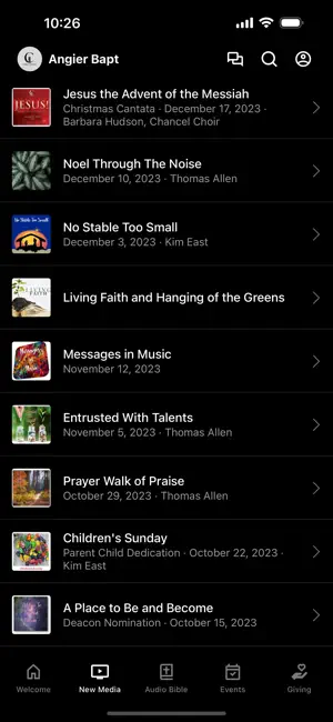 Angier Baptist Church screenshot 2