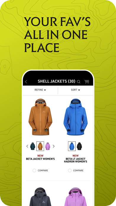 Arc'teryx - Outdoor Gear Shop Screenshot