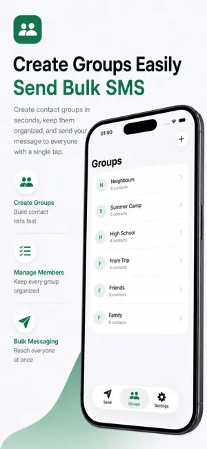 Group SMS: Bulk Text Messaging screenshot 3