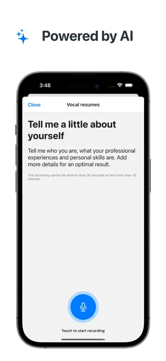 Resume AI – Intelligent CV Appのスクリーンショット（4/8）
