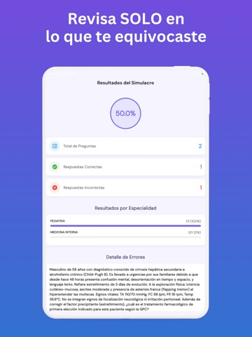 Simulador ENARM Memodi iPad screenshot