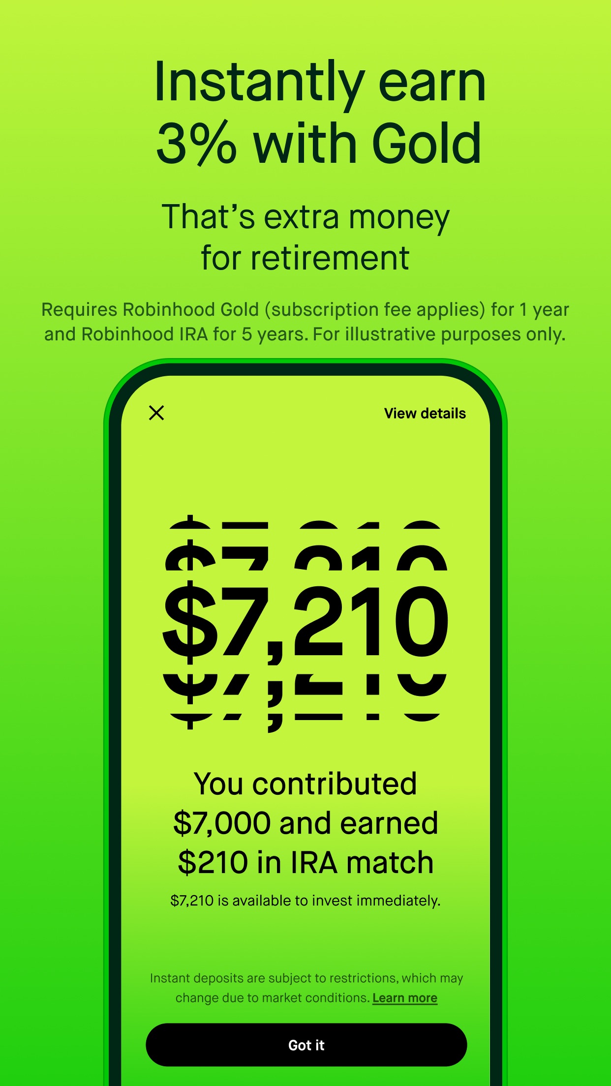 Screenshot do app Robinhood: Investing for All