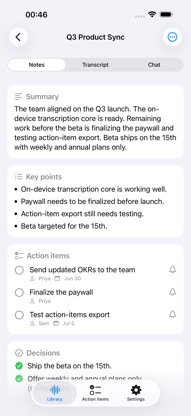 AI Audio Summarizer - Notably screenshot 3