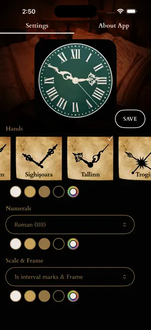 Antique Analog Clock Widget screenshot 1