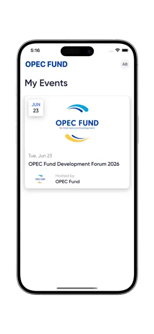 OPEC Fund Events screenshot 1