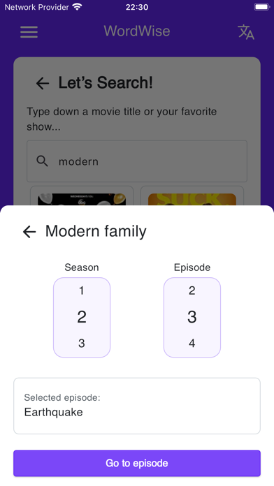 MovieWordWise Screenshot