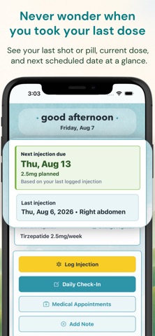 GLP-1 Tracker: Weight & Dose screenshot
