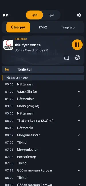 KVF live screenshot 1