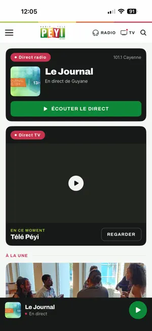 Radio Télé Peyi Guyane screenshot 1