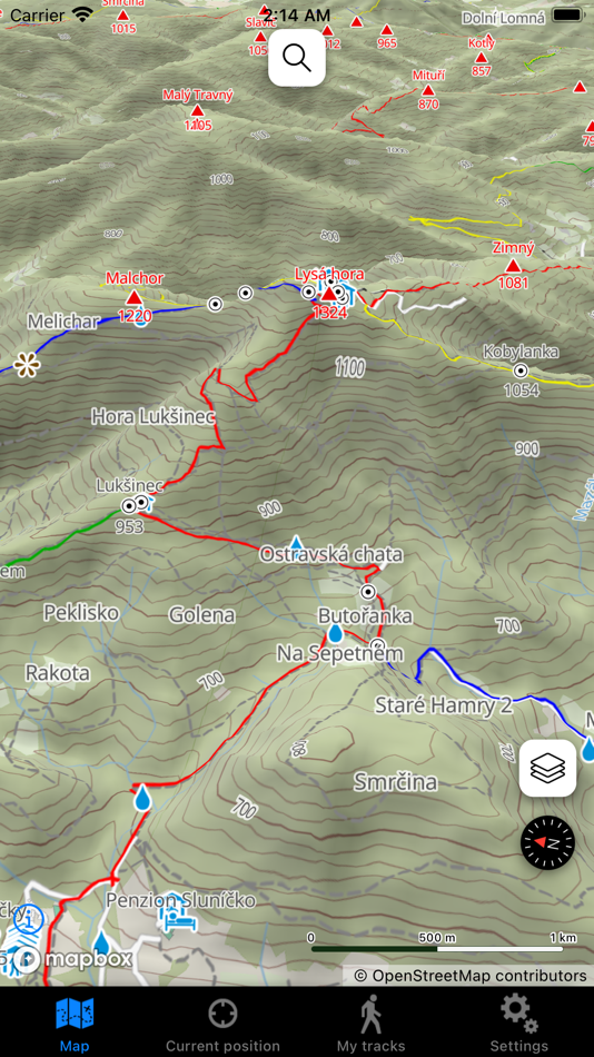 #4. Turistická Mapa ČR (iOS) Ved: Daniel Tekel