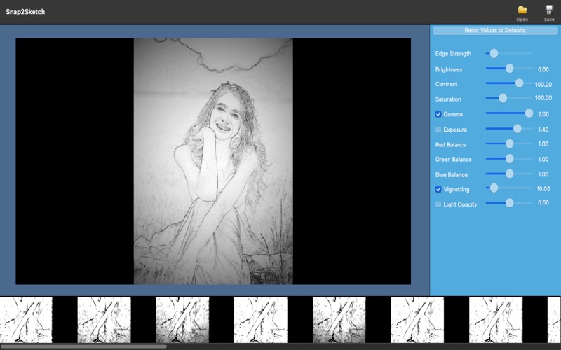 Snap2Sketch app screenshot