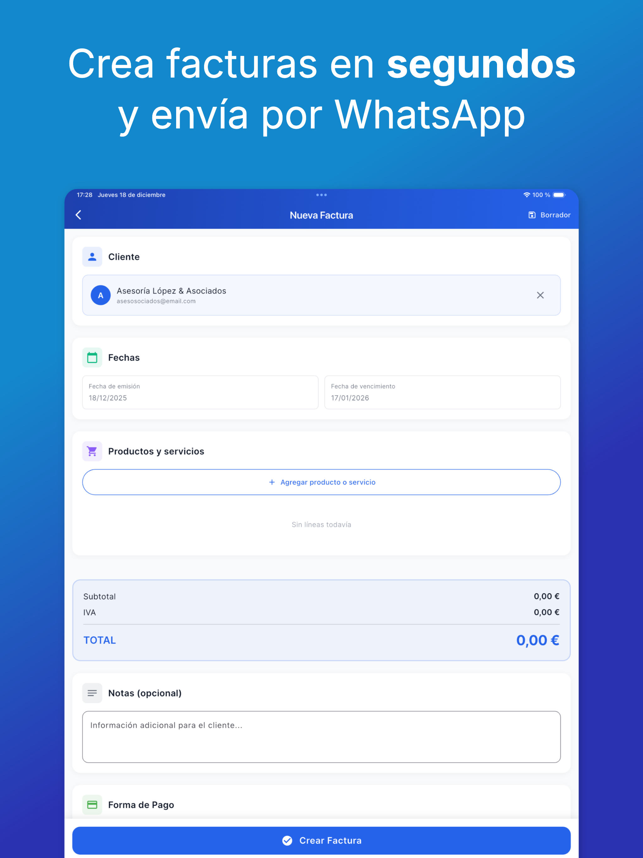 FactuYa - Con Verifactu