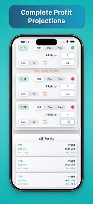 Forex TP & Risk Calculator screenshot 3