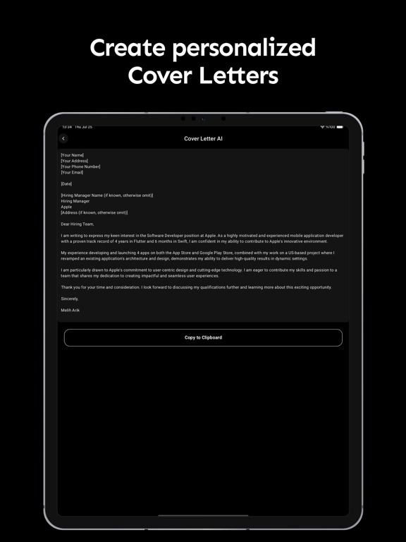 Smart CV: Resume Maker iPad screenshot 7 - Business app