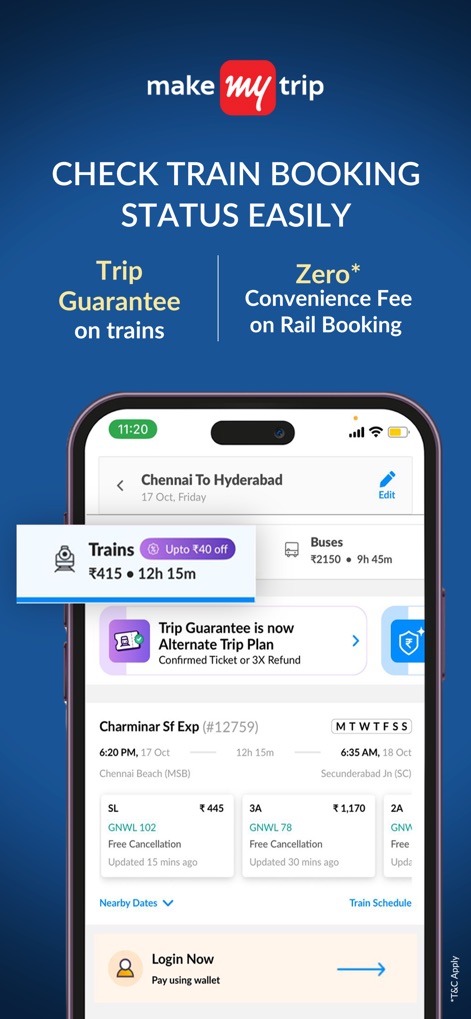 MakeMyTrip Flight, Hotel, Bus - Simplified Train Travel