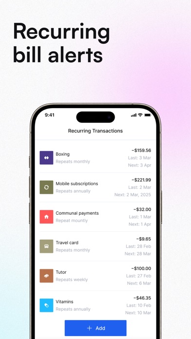 4Bills: Money & Bill Organizer Screenshot