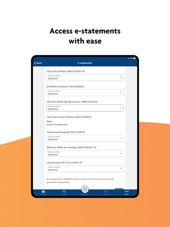 Wintrust Community Banks iPad screenshot 4 - Finance app