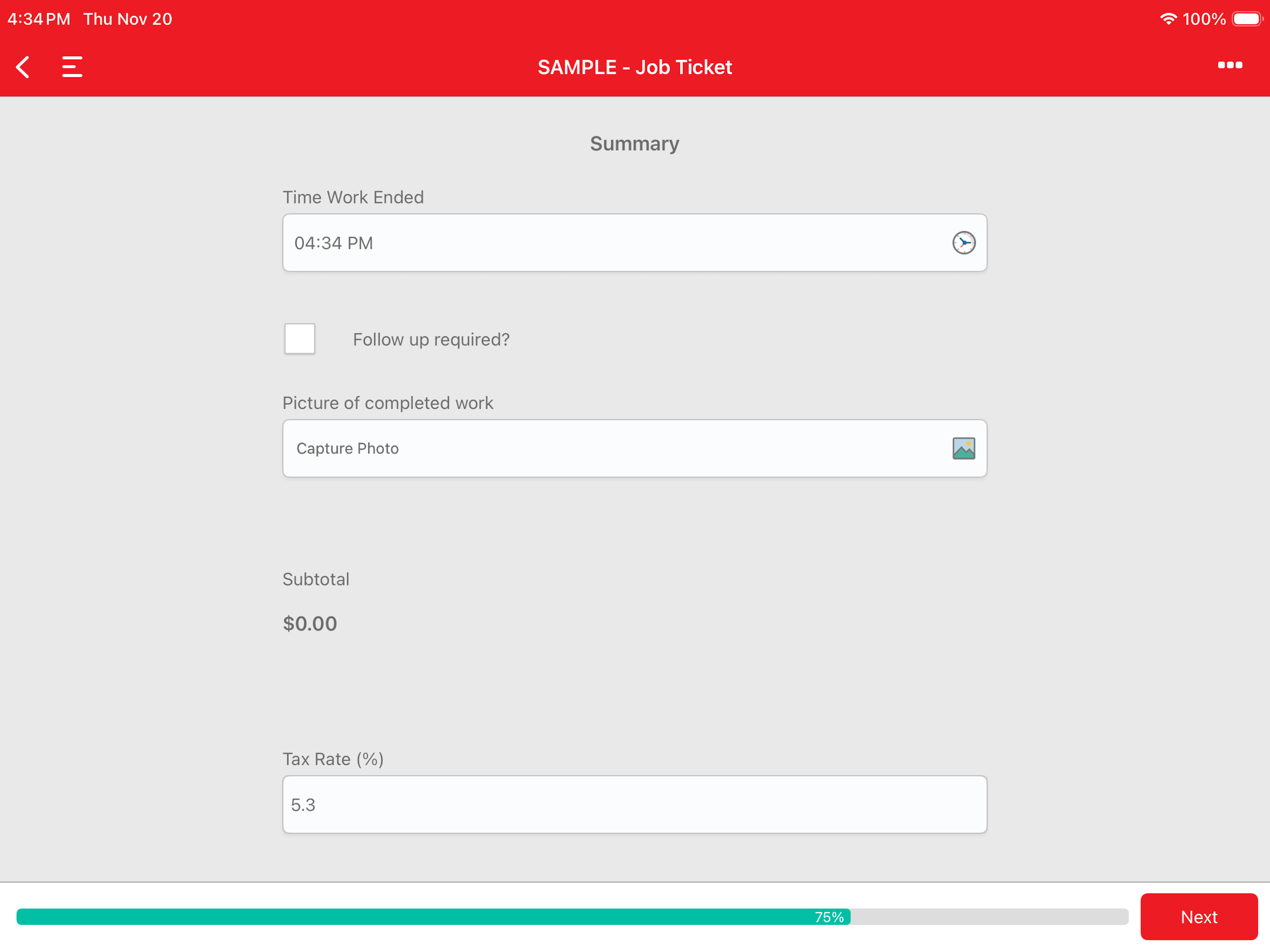 MobileForms4Less screenshot 7