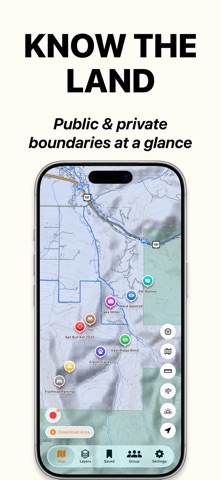 Hunting Maps & GPS: WikiHunt iPhone screenshot