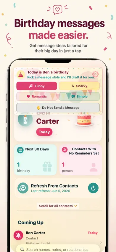 Birthday Caddy screenshot 3