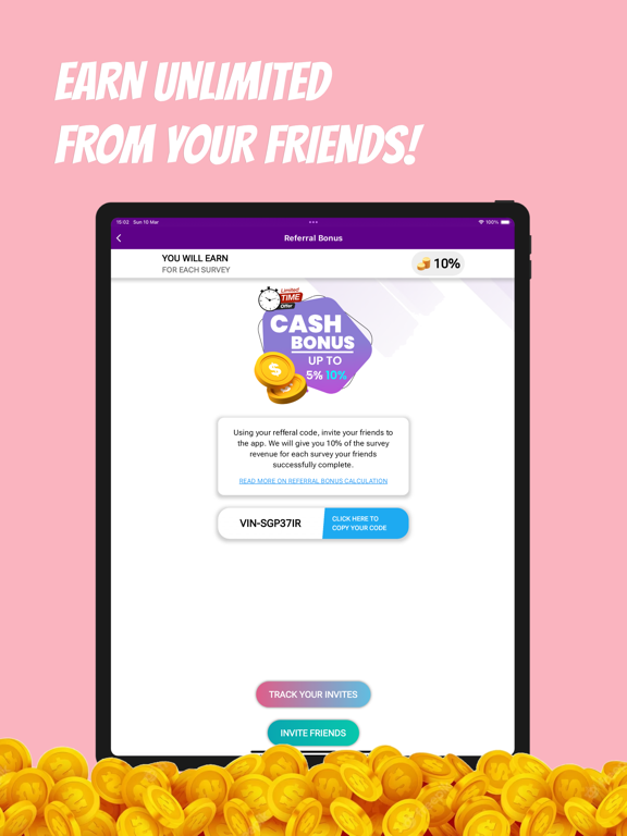EarnLAH! - Paid Surveys iPad screenshot 5 - Productivity app