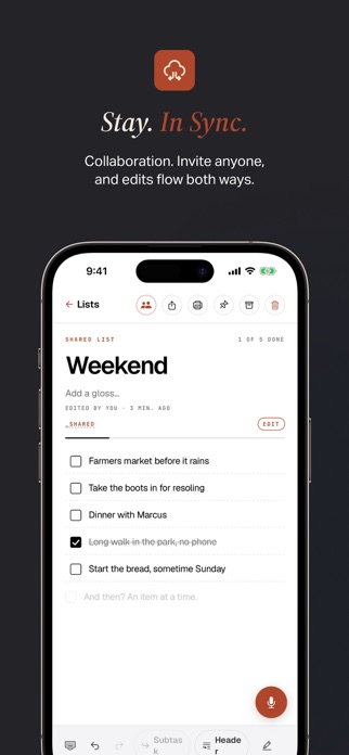 Ink: Notes, Lists & To-Dos Screenshot 9 of 10