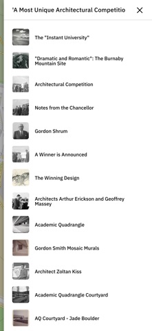 SFU Archives Walking Tours screenshot