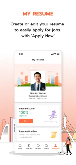 JobThai Jobs Search iPhone screenshot 2