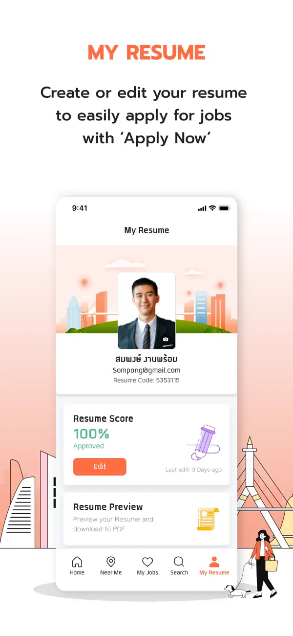 Screenshot #2 pour JobThai Jobs Search