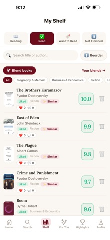 Snug (The App For Readers) iPhone screenshot