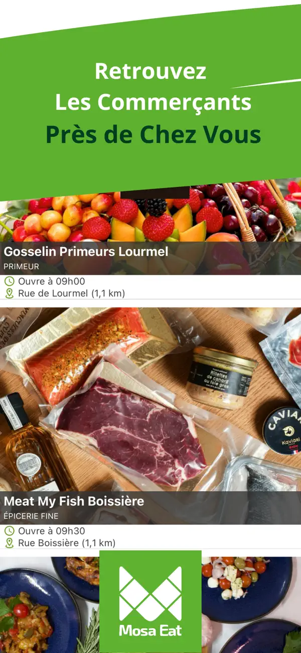 Screenshot #3 pour Mosa Eat : Commerce Local