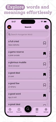 Hungarian Dictionary screenshot