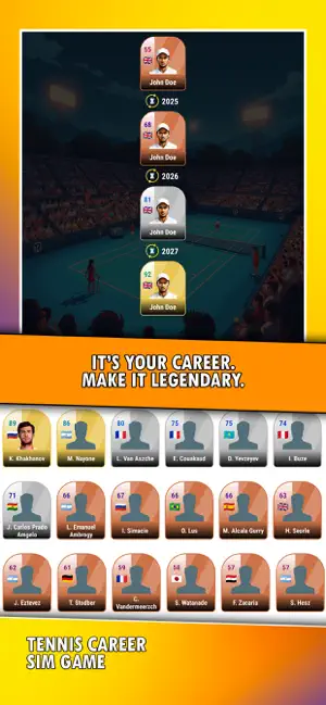 Tennis Sim - Game 2026 screenshot 3