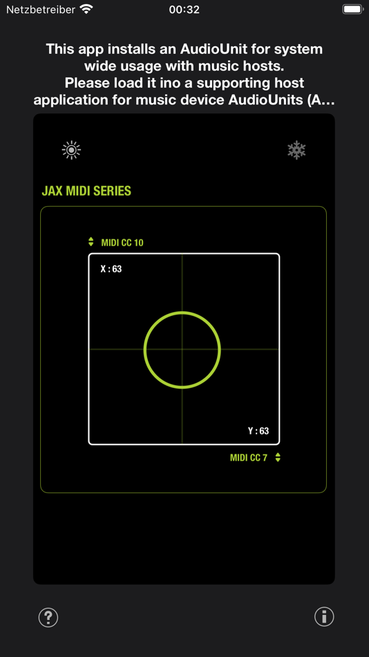 #1. JAX MIDI Control Pad (iOS) Podle: Jens Guell