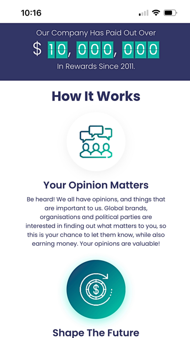 MoreSurveys Paid Surveys App Screenshot
