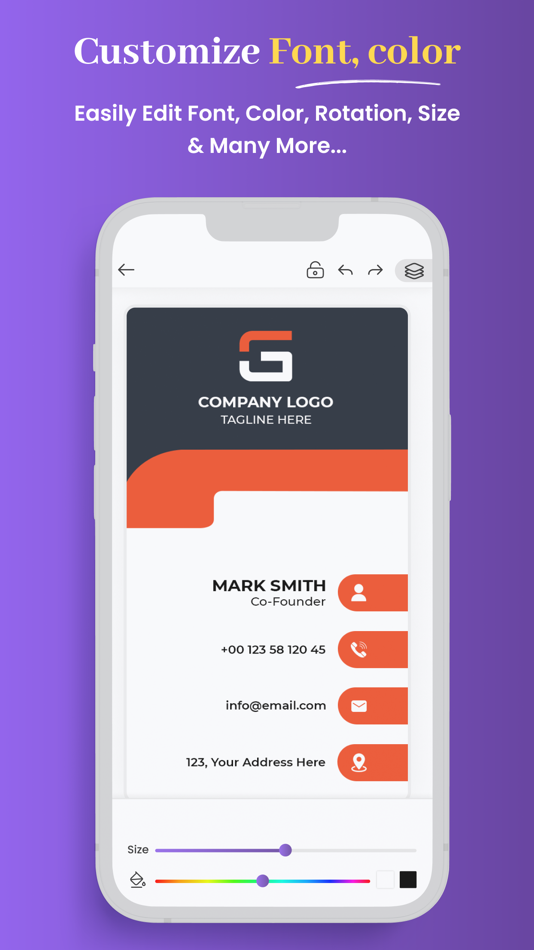 #4. Business Card & Poster Maker (iOS) 由: Amit savasaviya