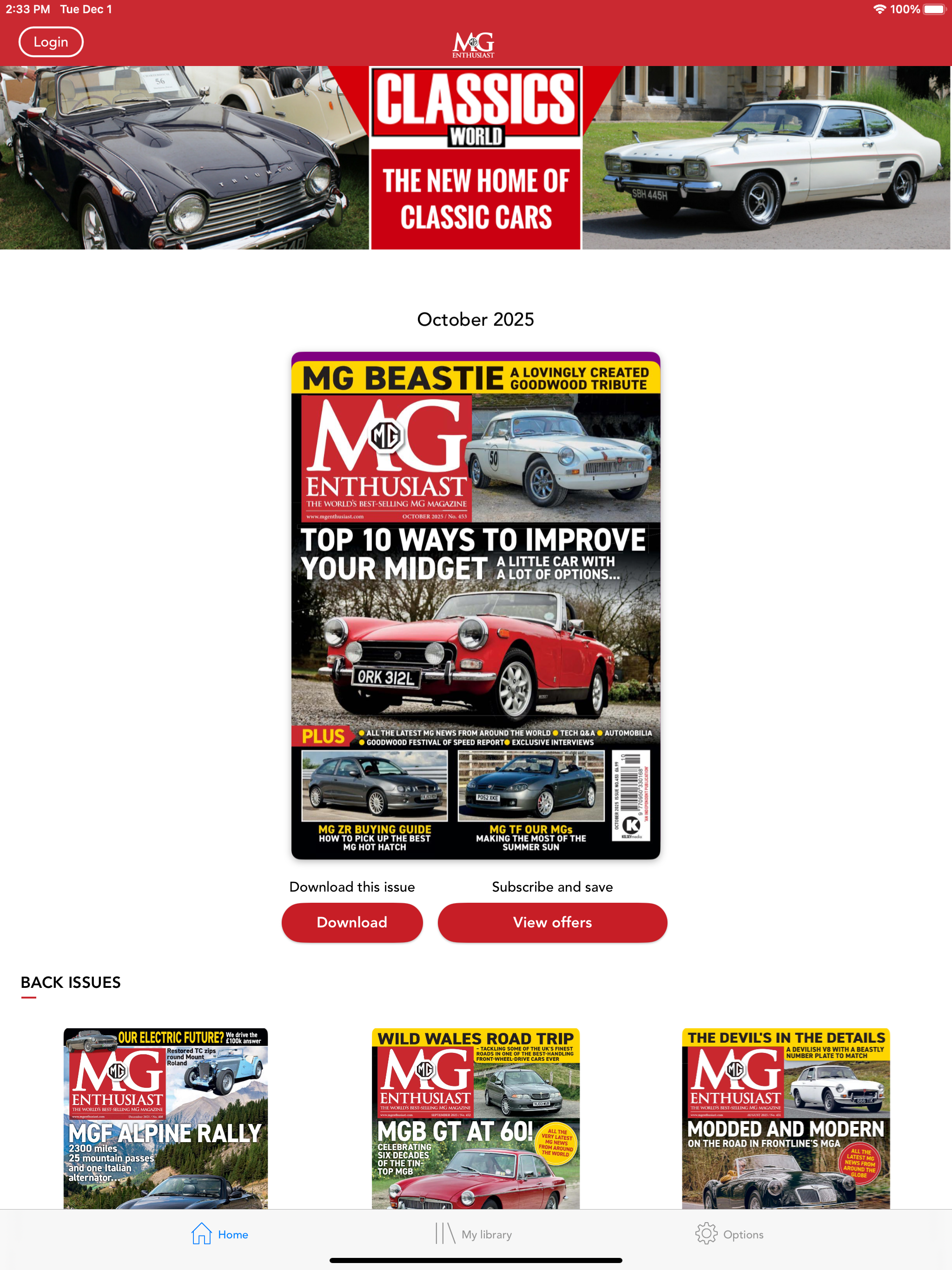 MG Enthusiast Magazine