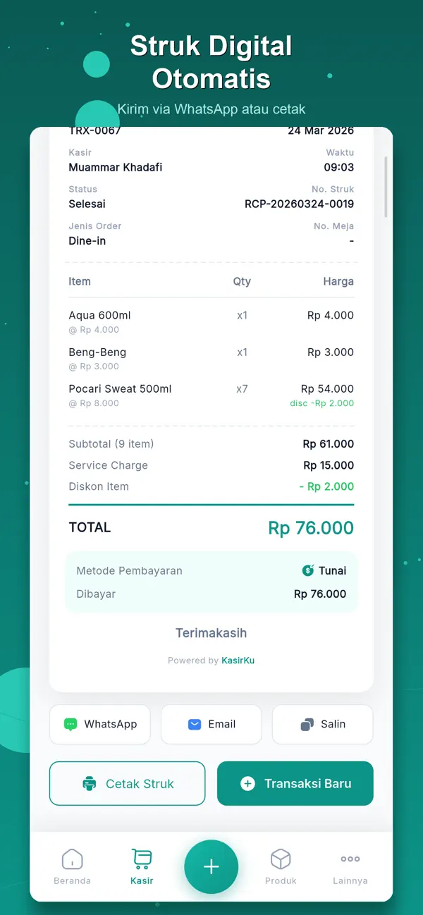 Screenshot #3 pour Bisakasir - Kasir Serba Bisa