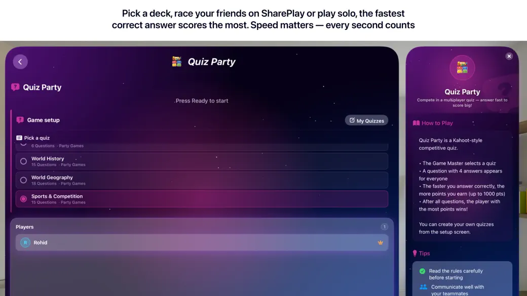 Screenshot #2 pour Quiz Party - Trivia Show