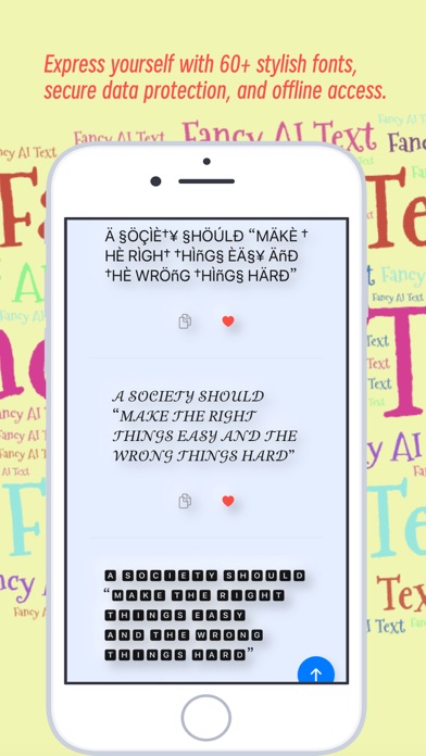 Screenshot #3 pour Fancy Text Fonts-AI Font emoji