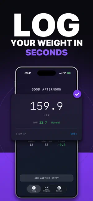 Weight Tracker - Simple Log screenshot 1
